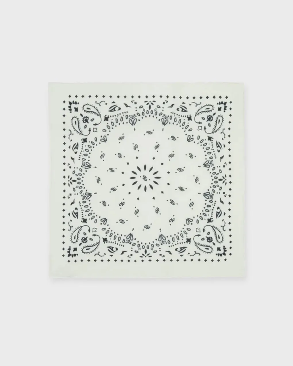 KUJTEN   Hachiko Cashmere Bandana Scarf  White ONESIZE 